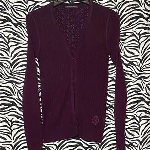 New VICTORIA’S SECRET Women’s Maroon Lightweight Cardigan, Size Small